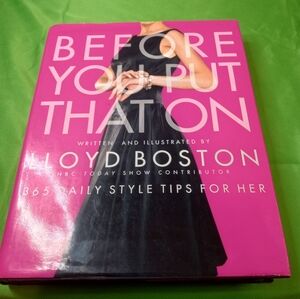 Before You Put That On Pink and Black Style Tips Book